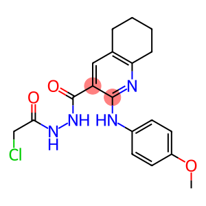 N'-[2-Chloroacetyl]-2-[(4-methoxyphenyl)amino]-5,6,7,8-tetrahydroquinoline-3-carbohydrazide