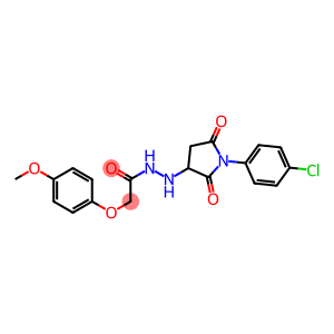 N'-[1-(4-chlorophenyl)-2,5-dioxopyrrolidin-3-yl]-2-{[4-(methyloxy)phenyl]oxy}acetohydrazide