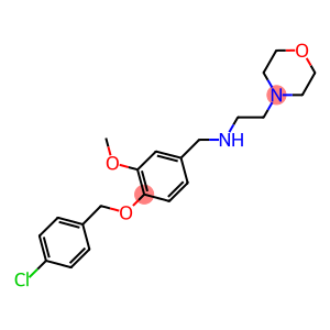 N-{4-[(4-chlorobenzyl)oxy]-3-methoxybenzyl}-N-[2-(4-morpholinyl)ethyl]amine