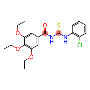 N-(2-chlorophenyl)-N'-(3,4,5-triethoxybenzoyl)thiourea