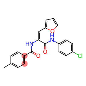 N-[1-[(4-chloroanilino)carbonyl]-2-(2-furyl)vinyl]-4-methylbenzamide