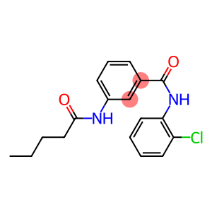 N-(2-chlorophenyl)-3-(pentanoylamino)benzamide