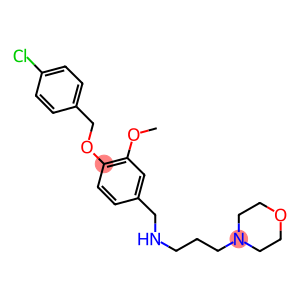 N-{4-[(4-chlorobenzyl)oxy]-3-methoxybenzyl}-N-[3-(4-morpholinyl)propyl]amine