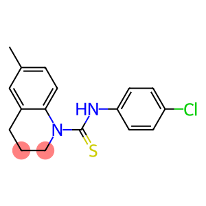 N-(4-chlorophenyl)-6-methyl-3,4-dihydro-1(2H)-quinolinecarbothioamide