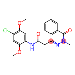 N-(4-chloro-2,5-dimethoxyphenyl)-2-(3-methyl-4-oxo-3,4-dihydro-1-phthalazinyl)acetamide