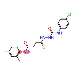 N-(4-chlorophenyl)-2-[4-(2,4-dimethylanilino)-4-oxobutanoyl]hydrazinecarboxamide