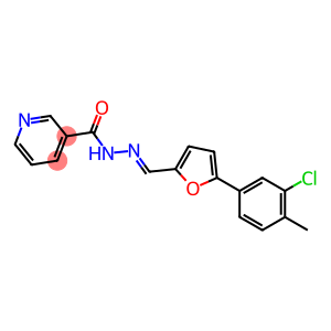 N'-{[5-(3-chloro-4-methylphenyl)-2-furyl]methylene}nicotinohydrazide