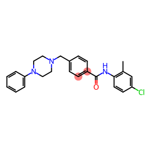 N-(4-chloro-2-methylphenyl)-4-[(4-phenyl-1-piperazinyl)methyl]benzamide