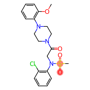 N-(2-chlorophenyl)-N-{2-[4-(2-methoxyphenyl)-1-piperazinyl]-2-oxoethyl}methanesulfonamide