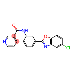 N-[3-(5-chloro-1,3-benzoxazol-2-yl)phenyl]nicotinamide