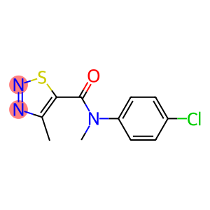 N-(4-chlorophenyl)-N,4-dimethyl-1,2,3-thiadiazole-5-carboxamide