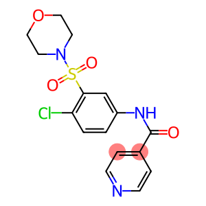 N-[4-chloro-3-(4-morpholinylsulfonyl)phenyl]isonicotinamide