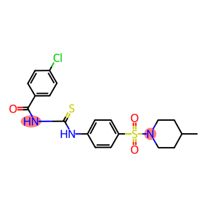 N-(4-chlorobenzoyl)-N'-{4-[(4-methylpiperidin-1-yl)sulfonyl]phenyl}thiourea