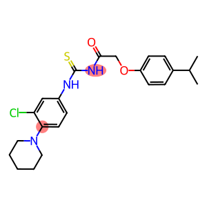 N-(3-chloro-4-piperidin-1-ylphenyl)-N'-[(4-isopropylphenoxy)acetyl]thiourea