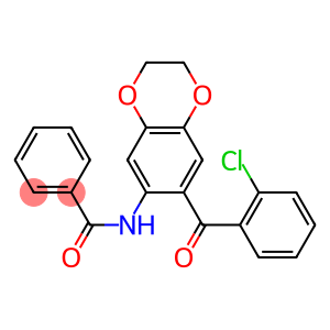 N-[7-(2-chlorobenzoyl)-2,3-dihydro-1,4-benzodioxin-6-yl]benzamide