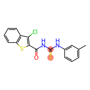 N-[(3-chloro-1-benzothiophen-2-yl)carbonyl]-N'-(3-methylphenyl)thiourea