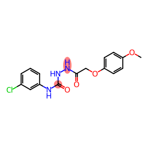 N-(3-chlorophenyl)-2-[2-(4-methoxyphenoxy)acetyl]-1-hydrazinecarboxamide