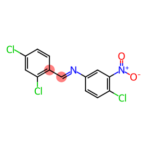 N-(4-chloro-3-nitrophenyl)-N-[(E)-(2,4-dichlorophenyl)methylidene]amine