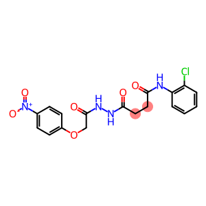 N-(2-chlorophenyl)-4-{2-[2-(4-nitrophenoxy)acetyl]hydrazino}-4-oxobutanamide