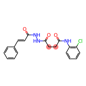 N-(2-chlorophenyl)-4-oxo-4-{2-[(E)-3-phenyl-2-propenoyl]hydrazino}butanamide