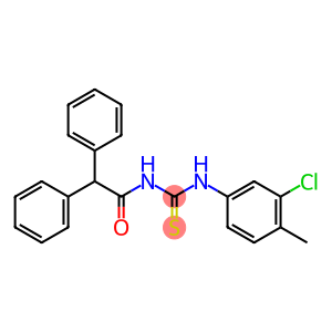 N-(3-chloro-4-methylphenyl)-N'-(2,2-diphenylacetyl)thiourea