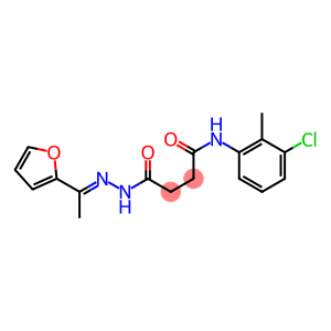 N-(3-chloro-2-methylphenyl)-4-{2-[(E)-1-(2-furyl)ethylidene]hydrazino}-4-oxobutanamide