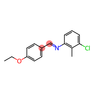 N-(3-chloro-2-methylphenyl)-N-[(E)-(4-ethoxyphenyl)methylidene]amine