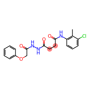 N-(3-chloro-2-methylphenyl)-4-oxo-4-[2-(2-phenoxyacetyl)hydrazino]butanamide
