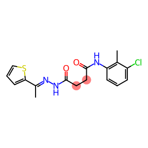 N-(3-chloro-2-methylphenyl)-4-oxo-4-{2-[(E)-1-(2-thienyl)ethylidene]hydrazino}butanamide