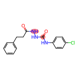 N-(4-chlorophenyl)-2-(3-phenylpropanoyl)-1-hydrazinecarboxamide