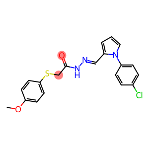 N'-{[1-(4-chlorophenyl)-1H-pyrrol-2-yl]methylene}-2-[(4-methoxyphenyl)sulfanyl]acetohydrazide