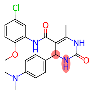 N-(5-chloro-2-methoxyphenyl)-4-[4-(dimethylamino)phenyl]-6-methyl-2-oxo-1,2,3,4-tetrahydropyrimidine-5-carboxamide