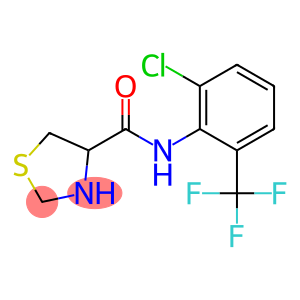 N-[2-chloro-6-(trifluoromethyl)phenyl]-1,3-thiazolidine-4-carboxamide