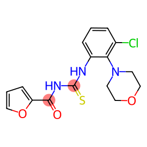 N-[3-chloro-2-(4-morpholinyl)phenyl]-N'-(2-furoyl)thiourea