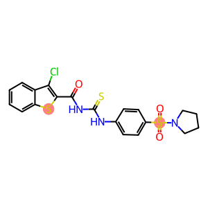 N-[(3-chloro-1-benzothien-2-yl)carbonyl]-N'-[4-(pyrrolidin-1-ylsulfonyl)phenyl]thiourea