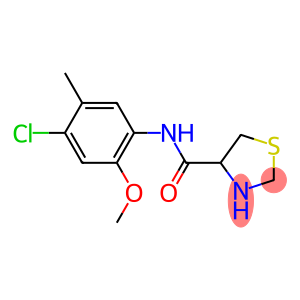 N-(4-chloro-2-methoxy-5-methylphenyl)-1,3-thiazolidine-4-carboxamide