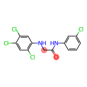 N-(3-chlorophenyl)-2-[(2,4,5-trichlorophenyl)amino]acetamide