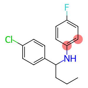 N-[1-(4-chlorophenyl)butyl]-4-fluoroaniline