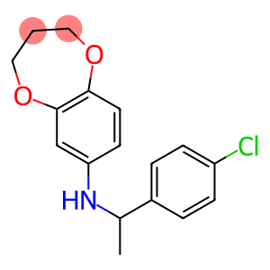 N-[1-(4-chlorophenyl)ethyl]-3,4-dihydro-2H-1,5-benzodioxepin-7-amine