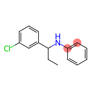 N-[1-(3-chlorophenyl)propyl]aniline