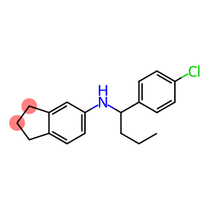 N-[1-(4-chlorophenyl)butyl]-2,3-dihydro-1H-inden-5-amine