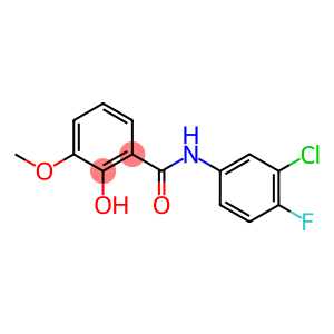 N-(3-chloro-4-fluorophenyl)-2-hydroxy-3-methoxybenzamide