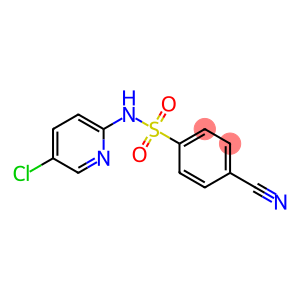 N-(5-chloropyridin-2-yl)-4-cyanobenzene-1-sulfonamide