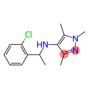 N-[1-(2-chlorophenyl)ethyl]-1,3,5-trimethyl-1H-pyrazol-4-amine