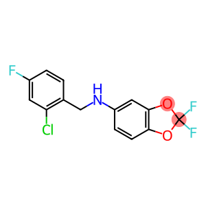 N-[(2-chloro-4-fluorophenyl)methyl]-2,2-difluoro-2H-1,3-benzodioxol-5-amine