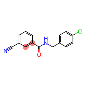 N-[(4-chlorophenyl)methyl]-3-cyanobenzamide