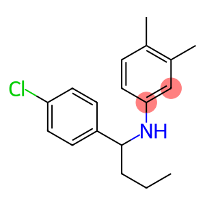 N-[1-(4-chlorophenyl)butyl]-3,4-dimethylaniline