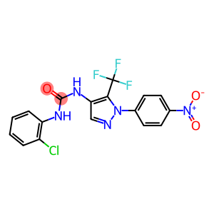 N-(2-chlorophenyl)-N'-[1-(4-nitrophenyl)-5-(trifluoromethyl)-1H-pyrazol-4-yl]urea