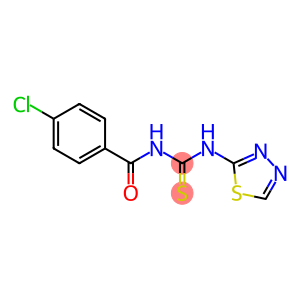 N-(4-chlorobenzoyl)-N'-(1,3,4-thiadiazol-2-yl)thiourea