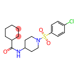 N-{1-[(4-chlorophenyl)sulfonyl]piperidin-4-yl}cyclohexanecarboxamide